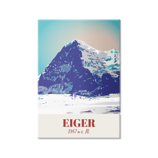 Schweiz Magnet: Berner Alpen Eiger