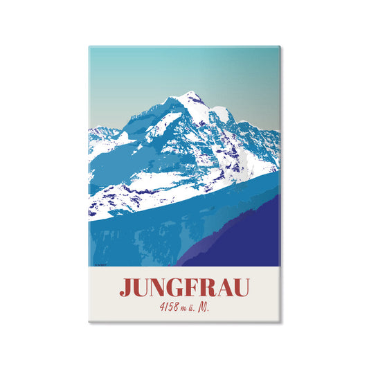 Schweiz Magnet: Berner Alpen Jungfrau