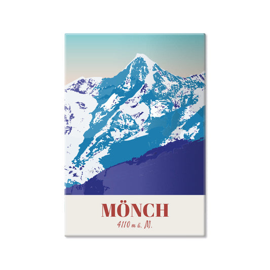 Schweiz Magnet: Berner Alpen Mönch