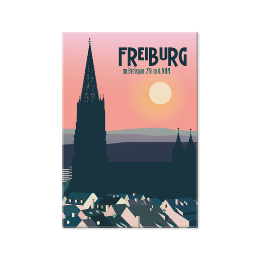 Magnet: Freiburg Abendrot