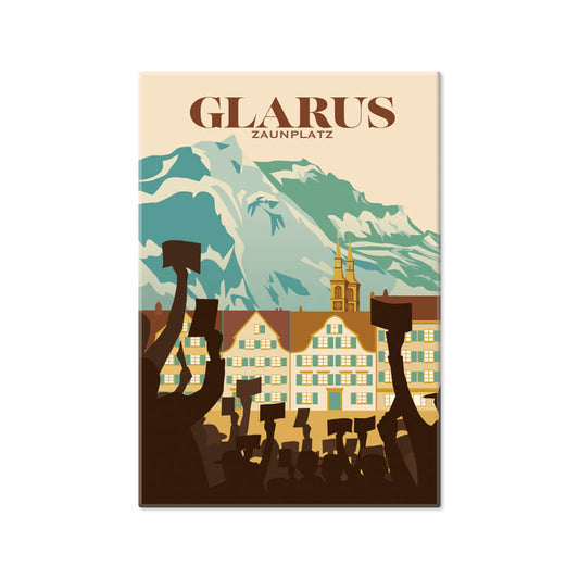 Schweiz Magnet: Glarus Landsgemeinde Zaunplatz