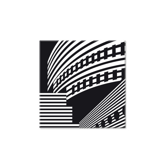 Magnet: Basel Icons Botta quadratisch