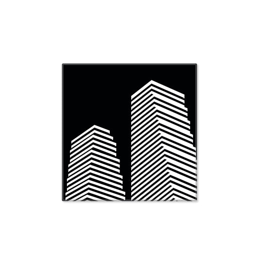 Magnet: Basel Icons Towers quadratisch