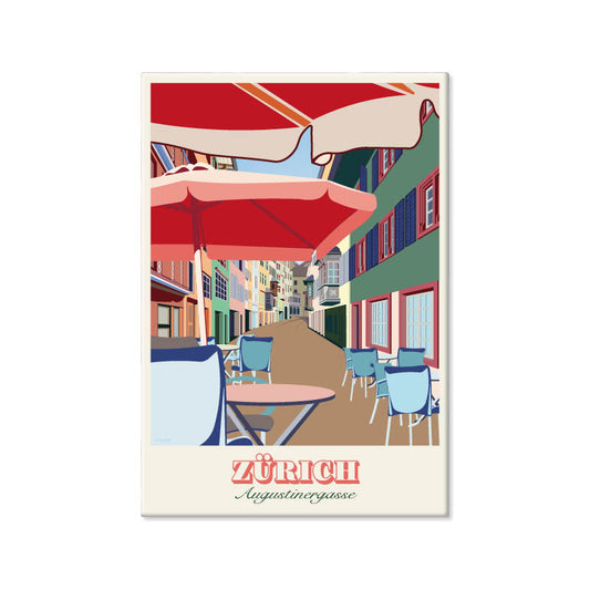 Schweiz Magnet: Zürich Augustinergasse