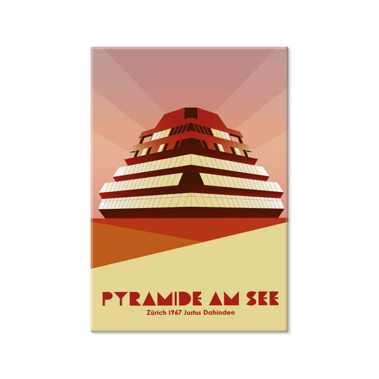 Schweiz Magnet: Zürich Pyramide am See