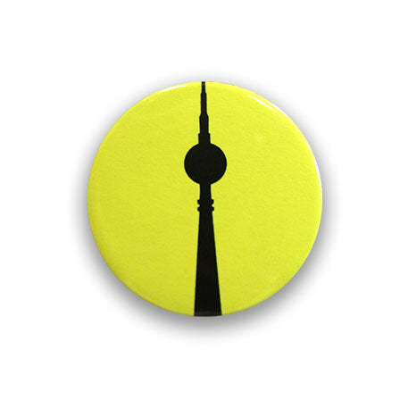 Button: Fernsehturm gelb