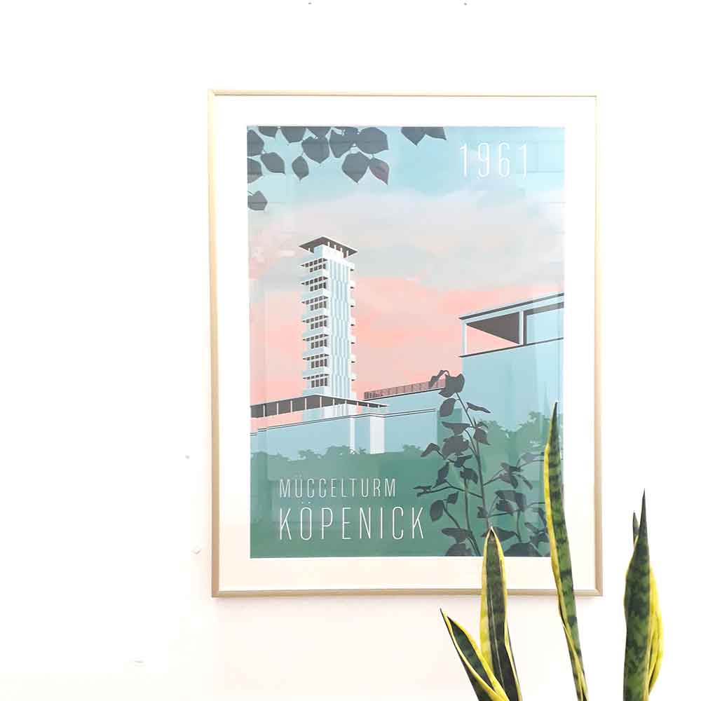 Berlin Poster: Köpenick Müggelturm