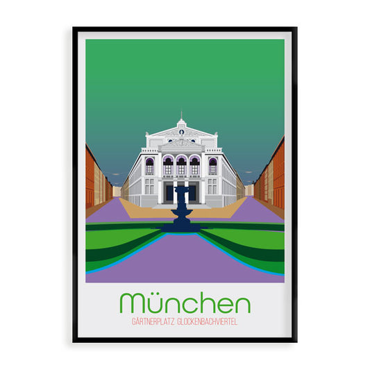 München Poster: Gärtnerplatz