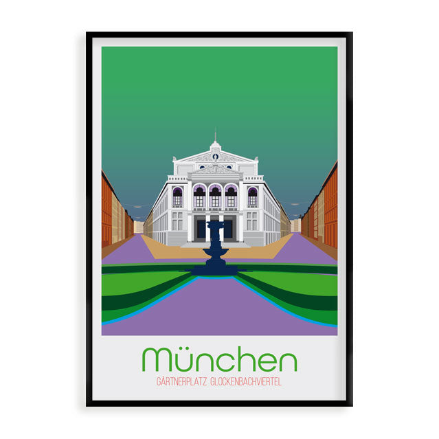 München Poster: Gärtnerplatz