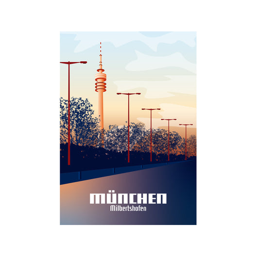 Postkarte: München Milbertshofen