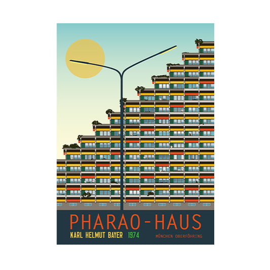 Postkarte: München Pharaohaus