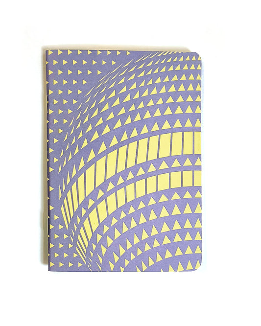 Notizheft: Berlin Fernsehturm Space violet gelb