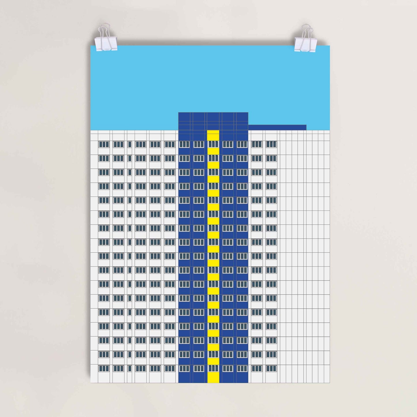 Poster: Plattenbau WHH GT Blue