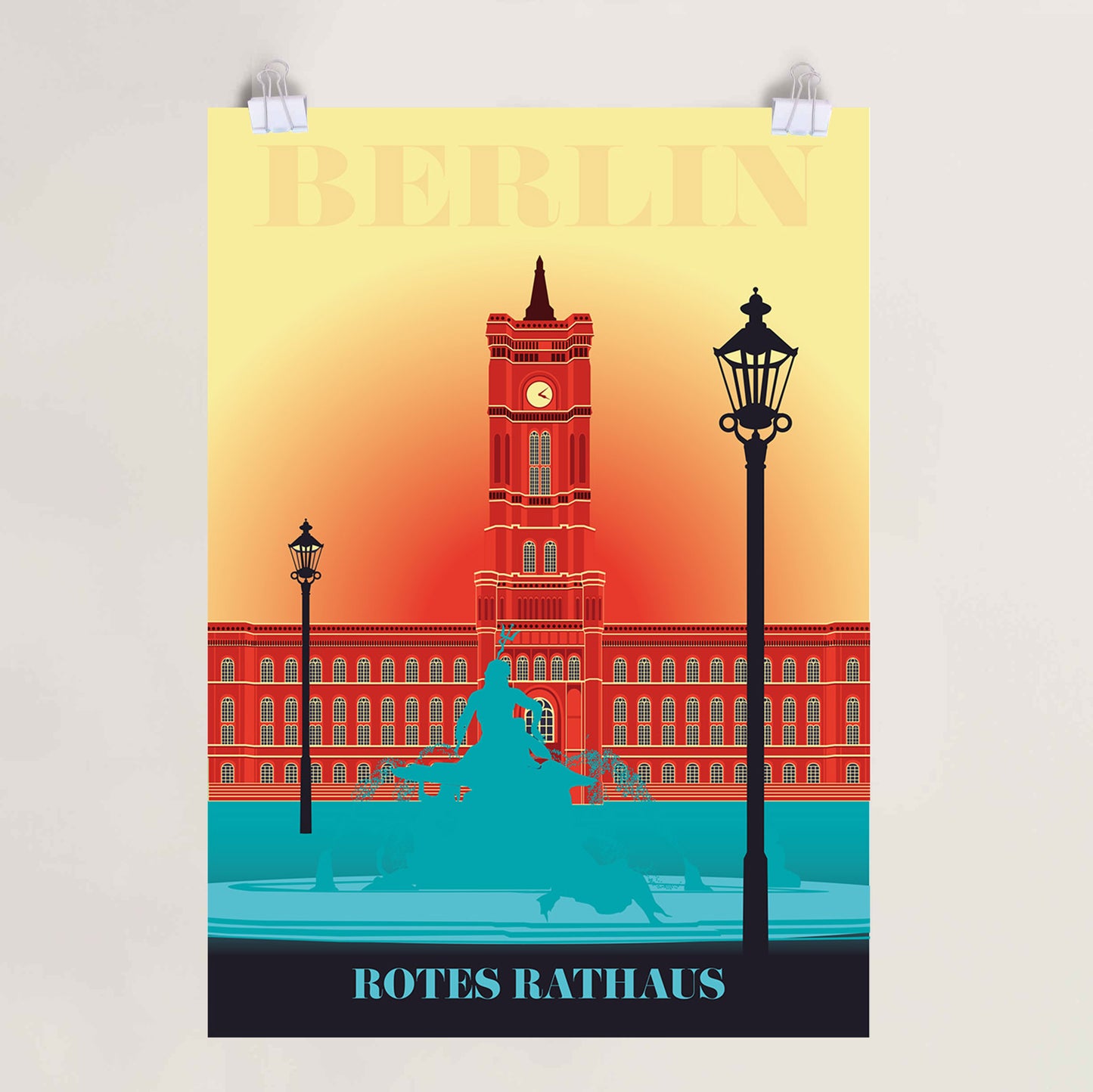 Berlin Poster: Rotes Rathaus