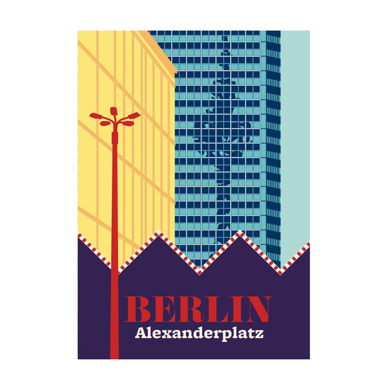Postkarte: Alexanderplatz Budenzauber
