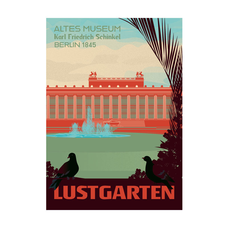 Postkarte: Lustgarten