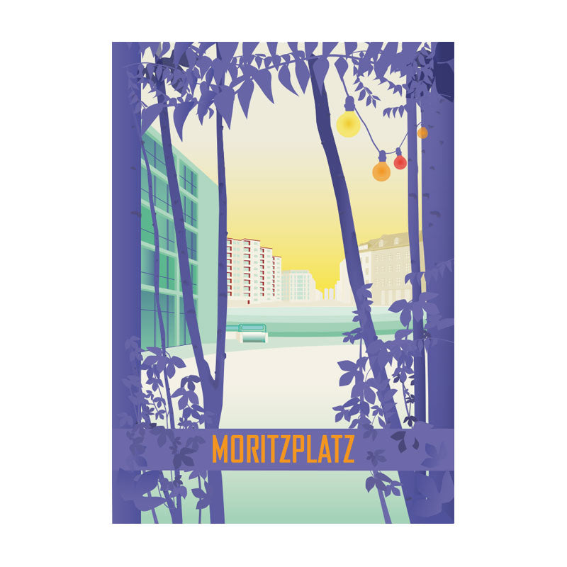 Postkarte: Moritzplatz