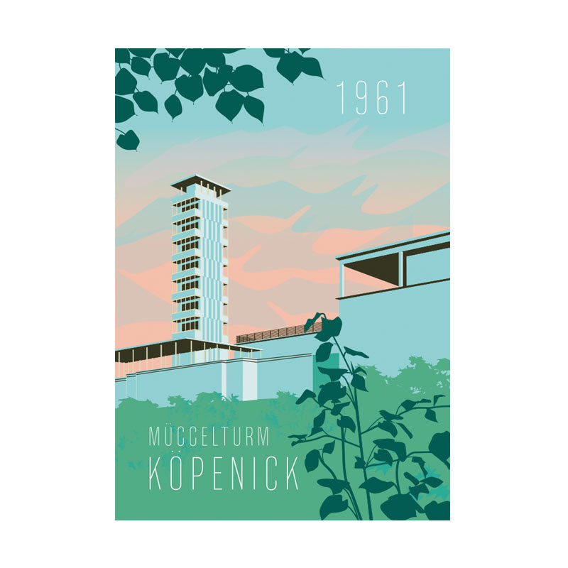 Berlin Poster: Köpenick Müggelturm