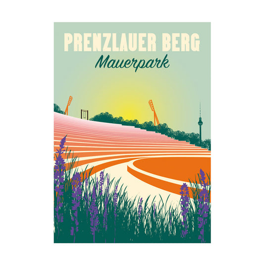 Postkarte: Mauerpark