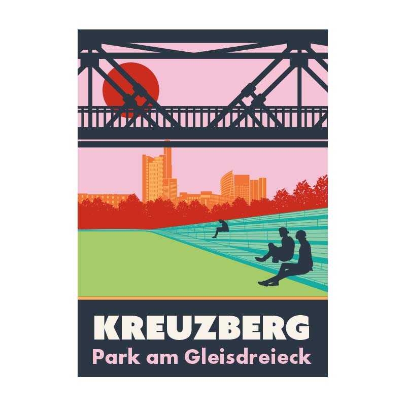 Postkarte: Park am Gleisdreieck Brücke