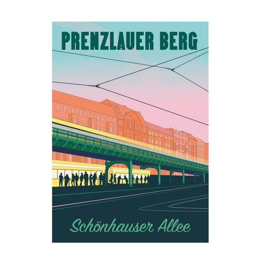 Postkarte: Schönhauser Allee