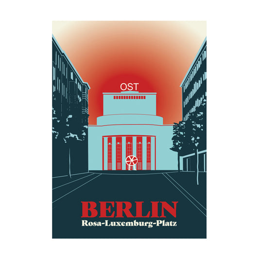 Postkarte: Rosa Luxemburg Platz