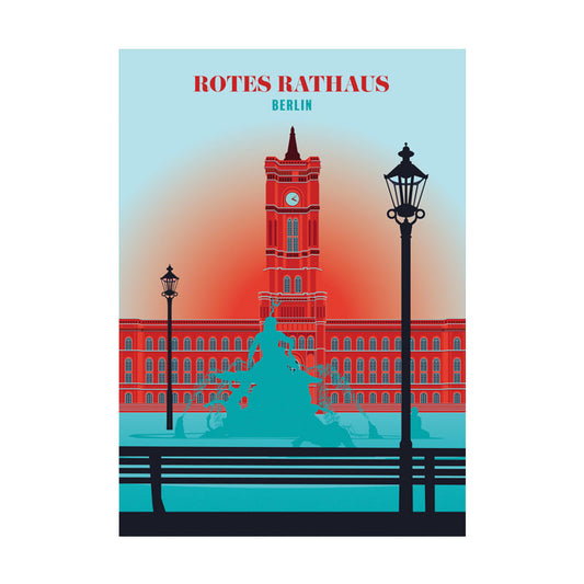 Postkarte: Rotes Rathaus
