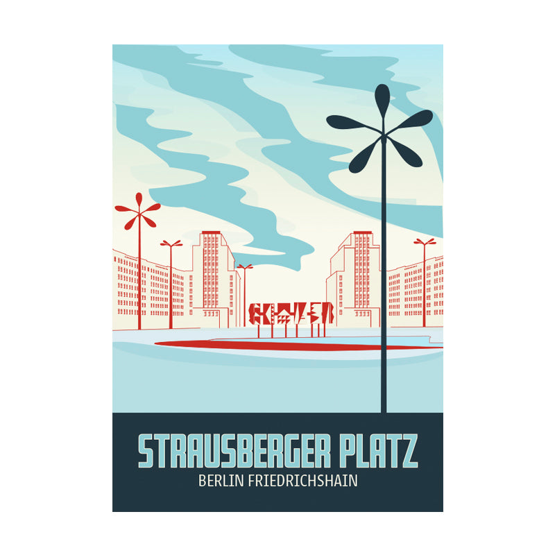 Postkarte: Strausberger Platz