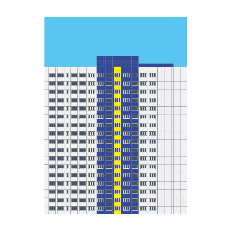 Postkarte: WHHGT Blau