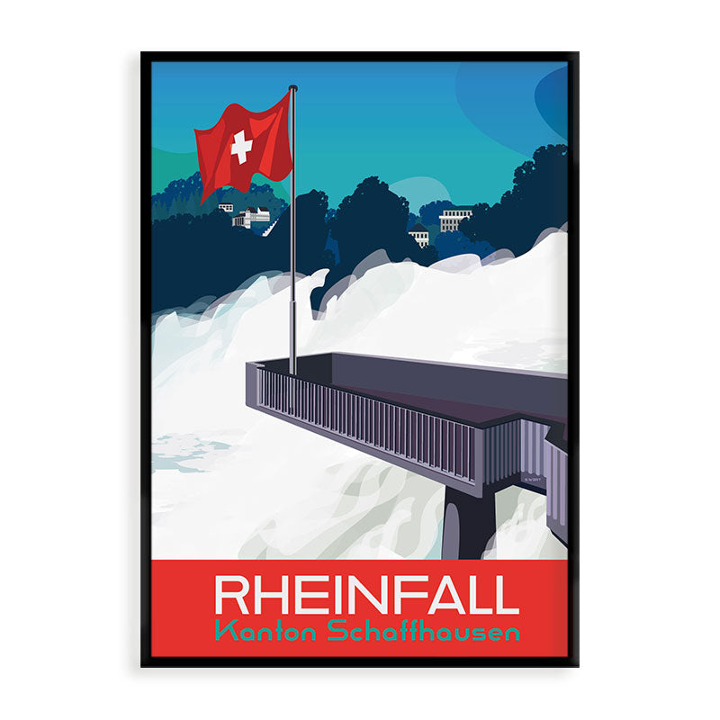 Schaffhausen Poster: Rhine Falls