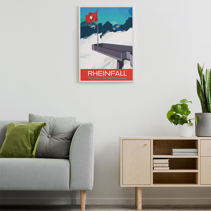 Schaffhausen Poster: Rhine Falls