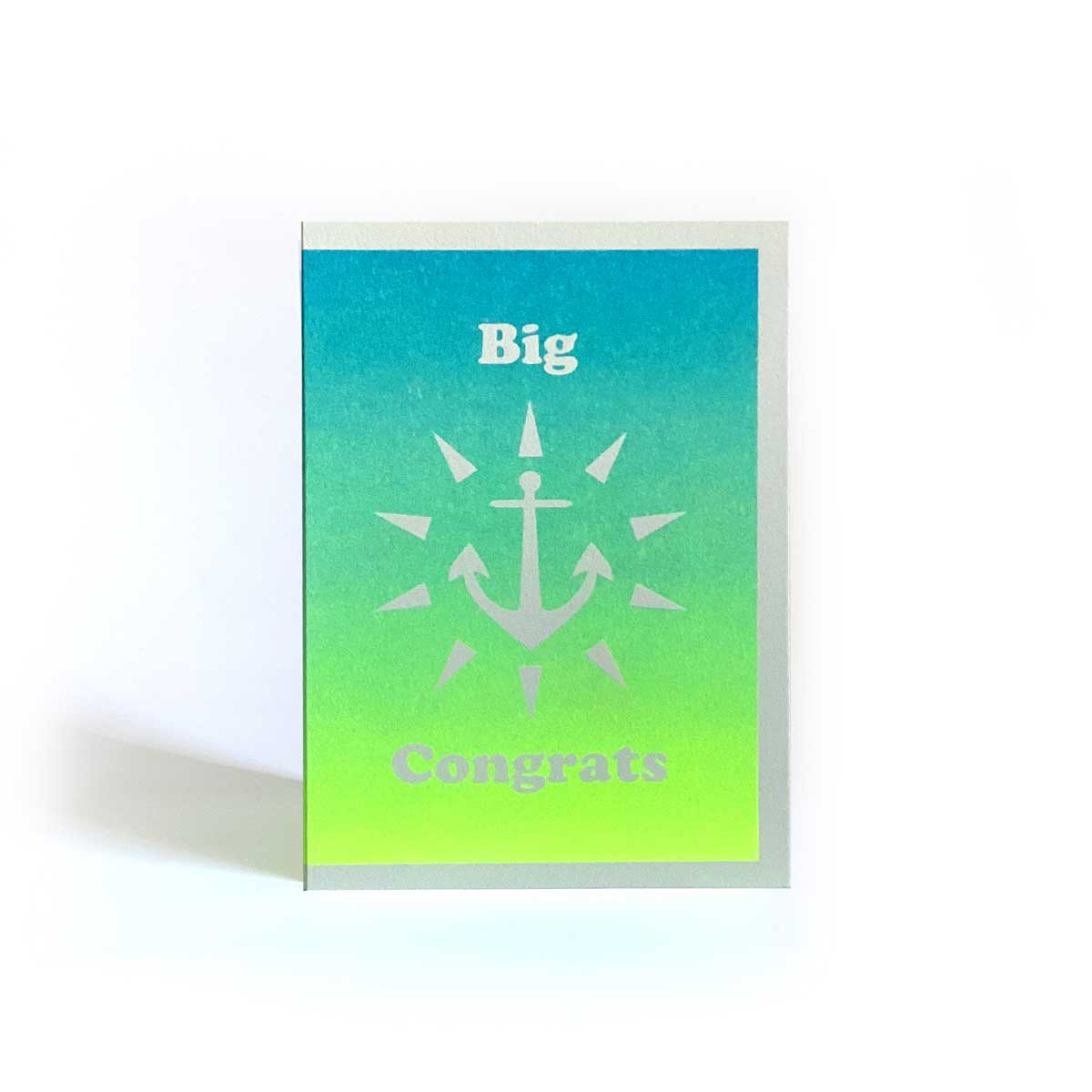 Folding card: Big Congrats!