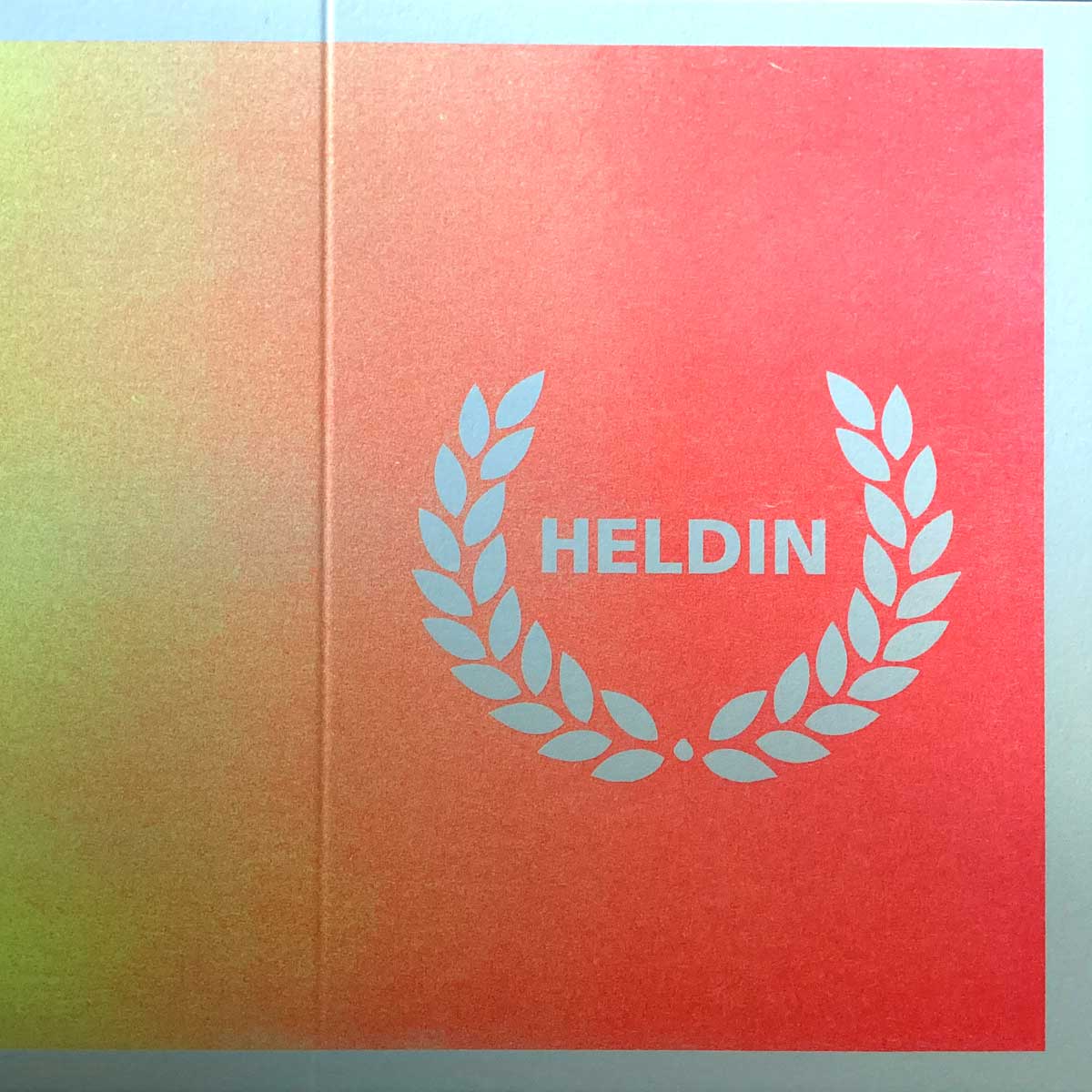 Klappkarte: Heldin