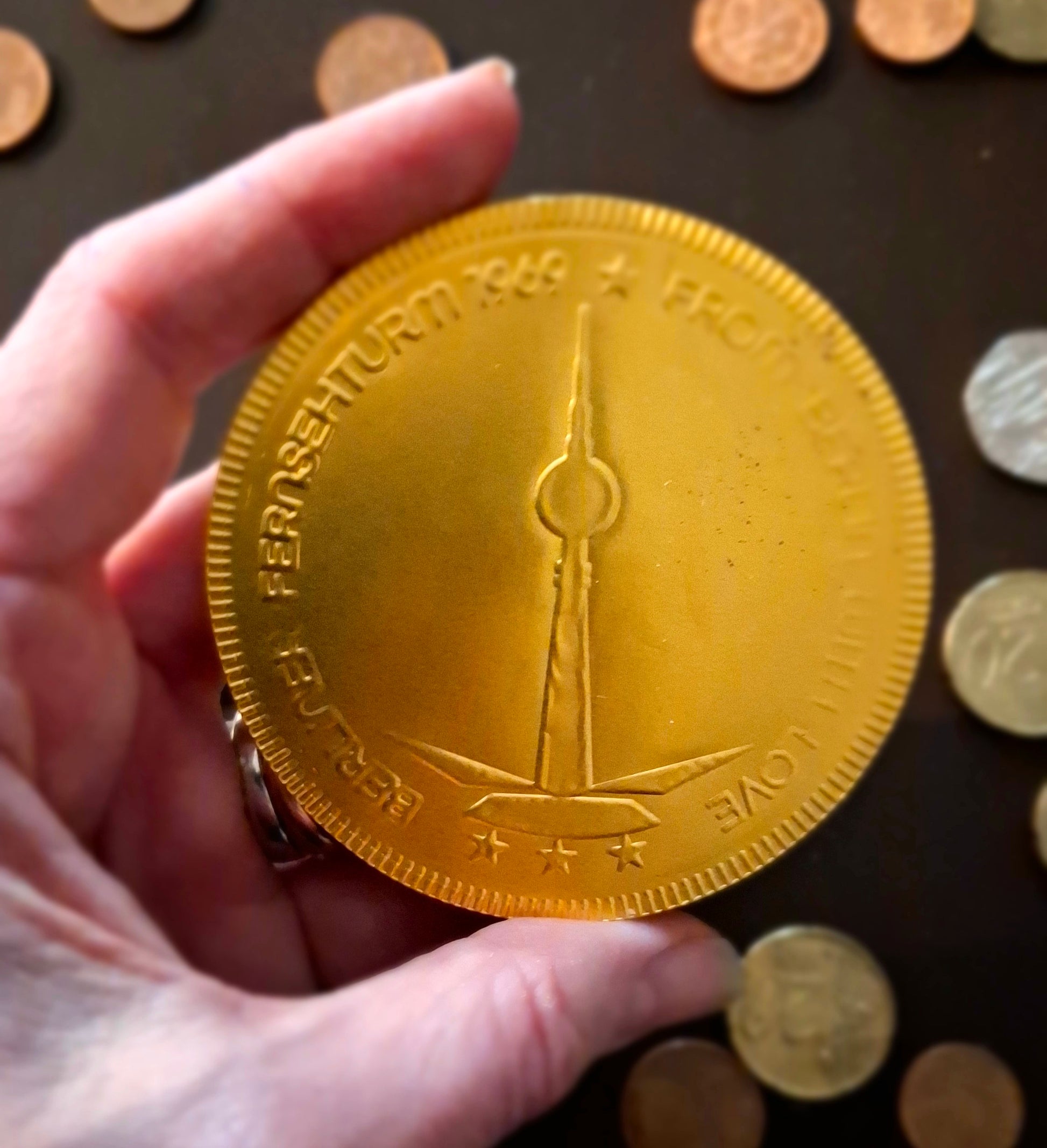 Schokotaler-Berlin gold