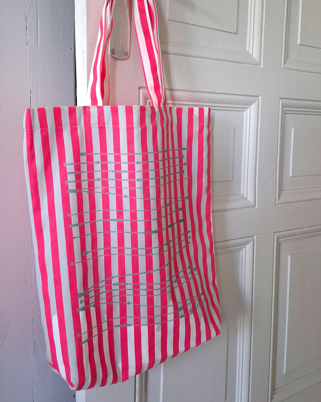 Baumwolltasche Berlin – Neon Pink