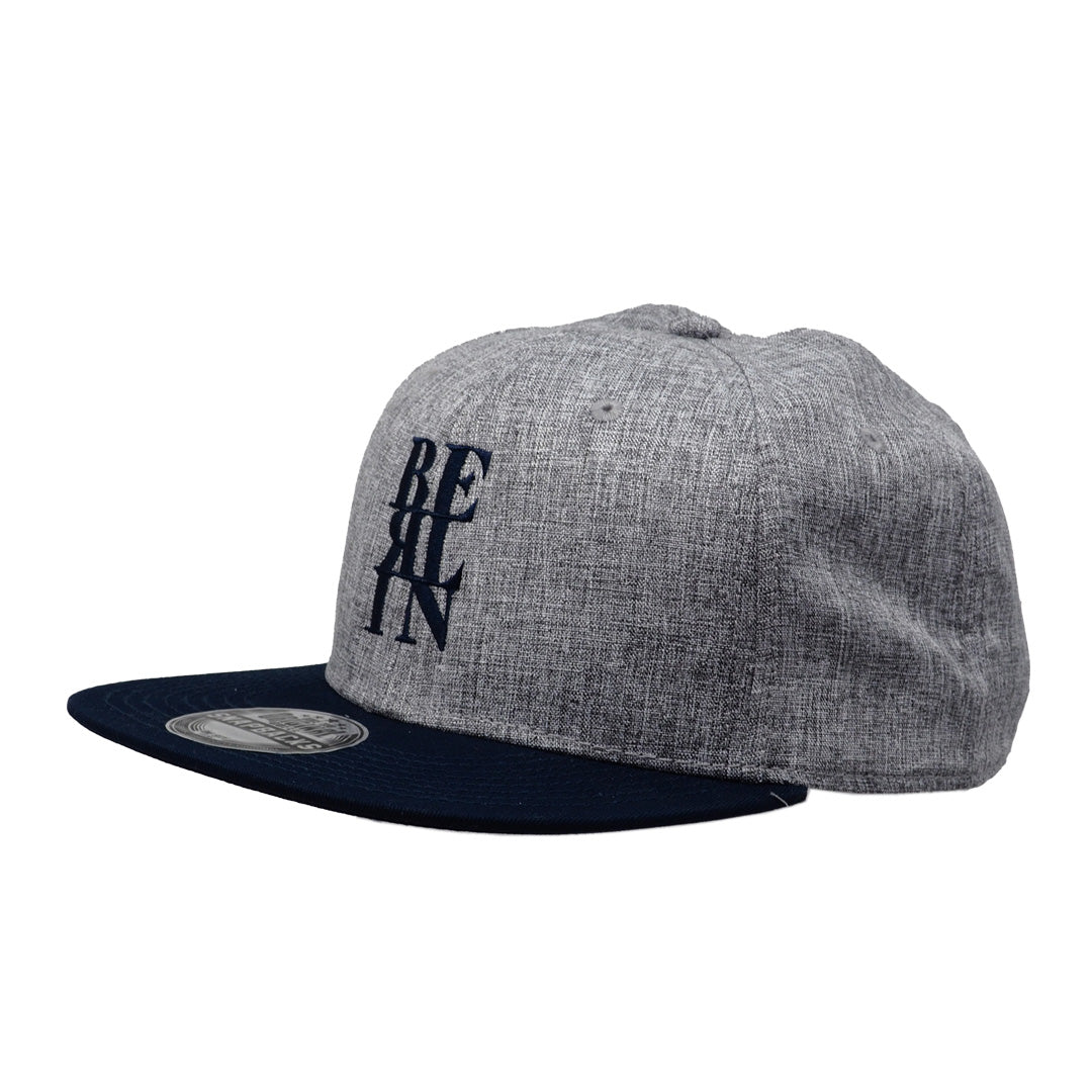 Trucker Cap: Berlin Typo grey/navy