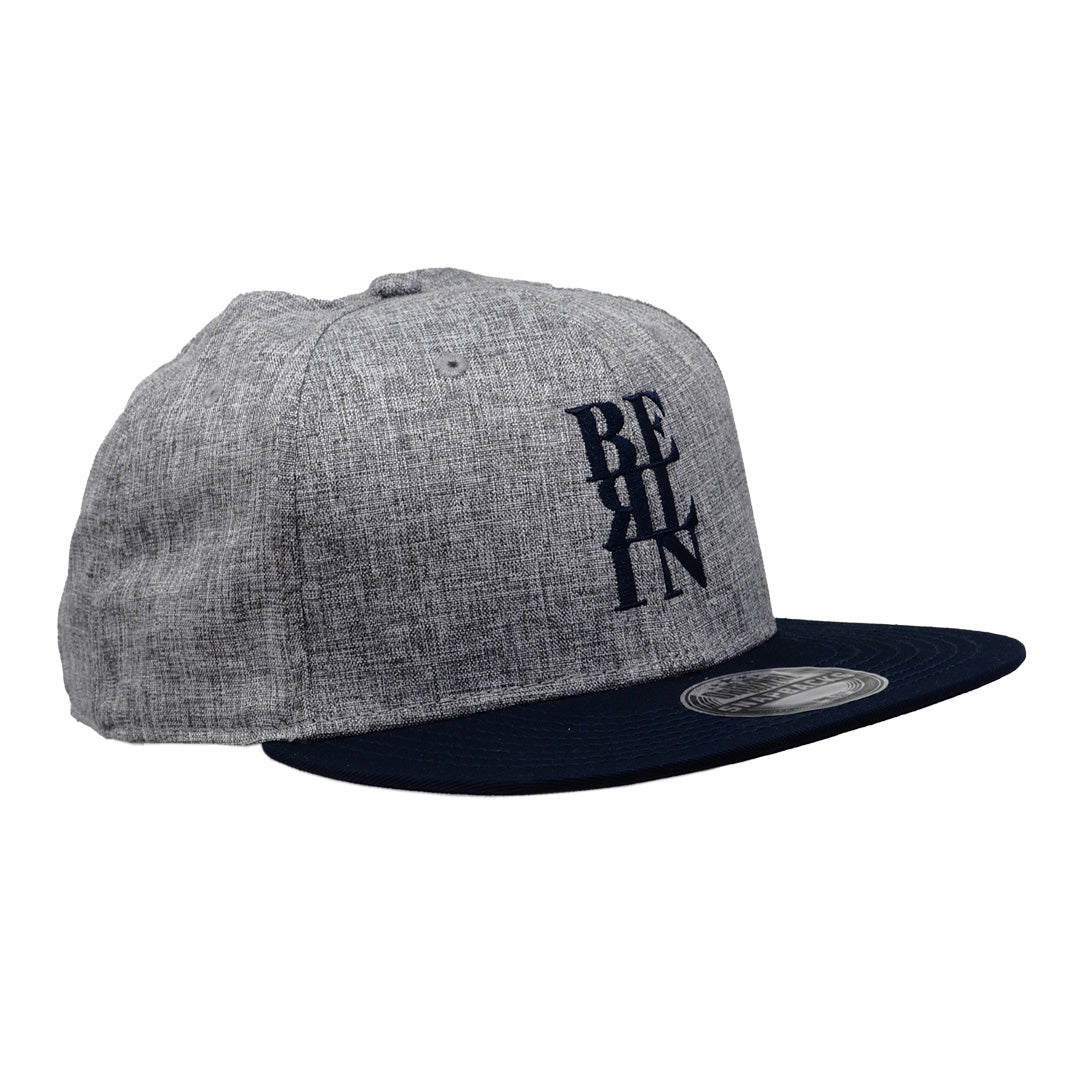 Trucker Cap: Berlin Typo grey/navy
