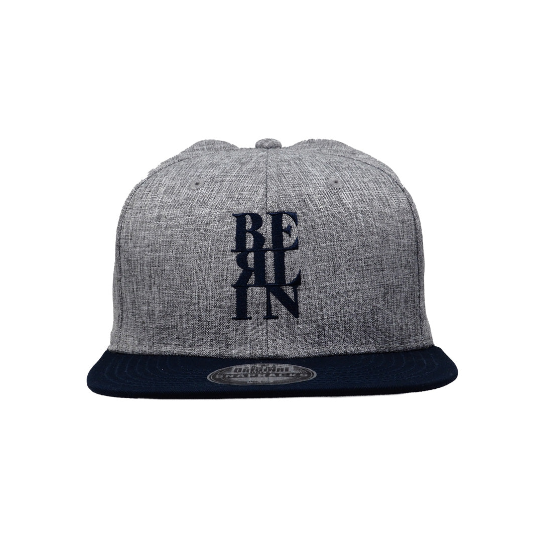 Trucker Cap: Berlin Typo grey/navy