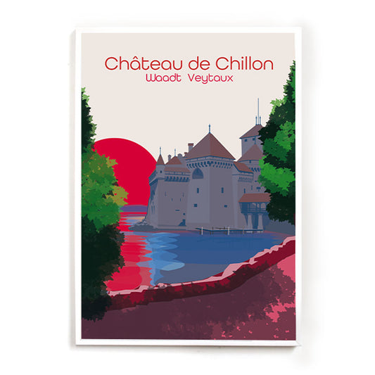 Waadt Poster: Schloss Chillon