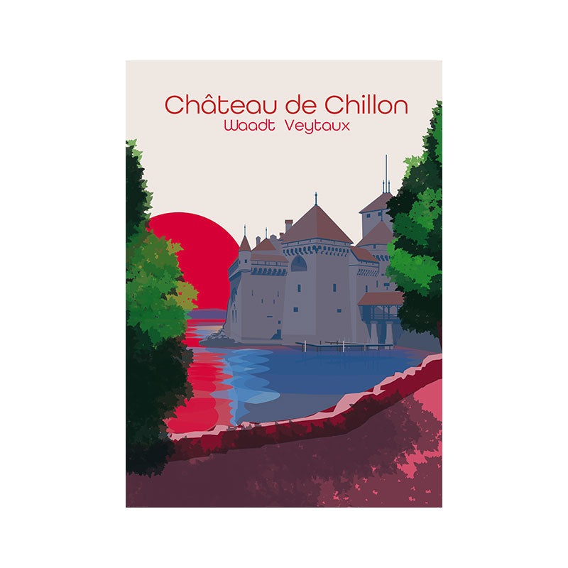 Waadt Poster: Schloss Chillon