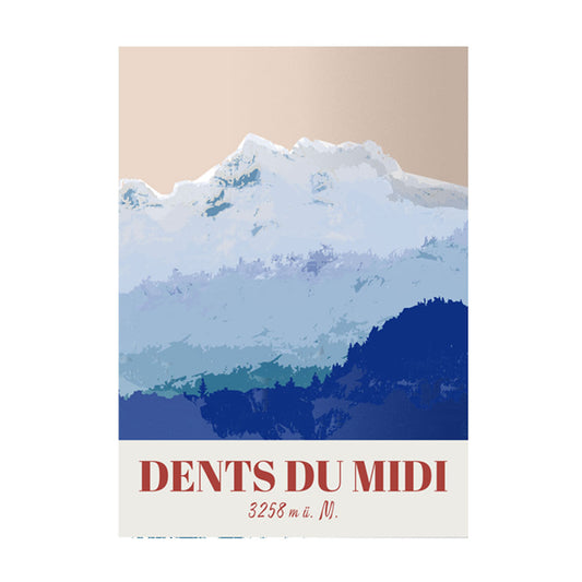 Postkarte: Wallis Dents du Midi