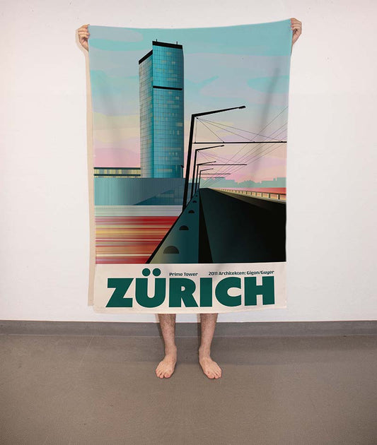 XL Badetuch: Zürich Prime Tower