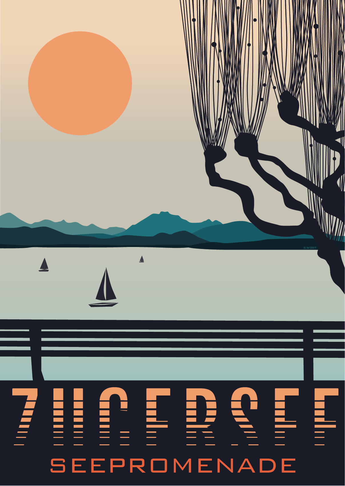 Train Poster: Lake Zug