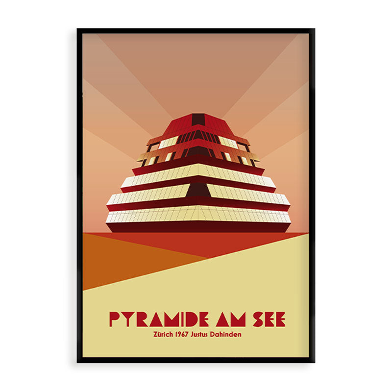 Zürich Poster: Pyramide am See