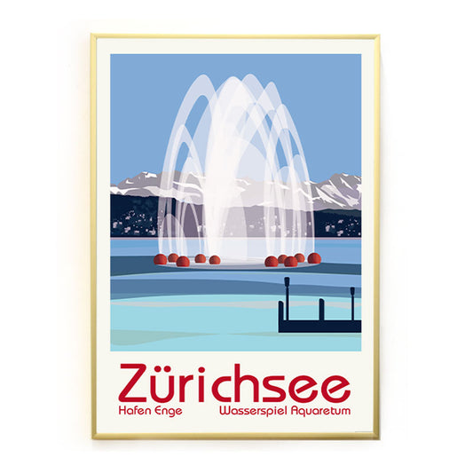 Zurich Poster: Lake Zurich