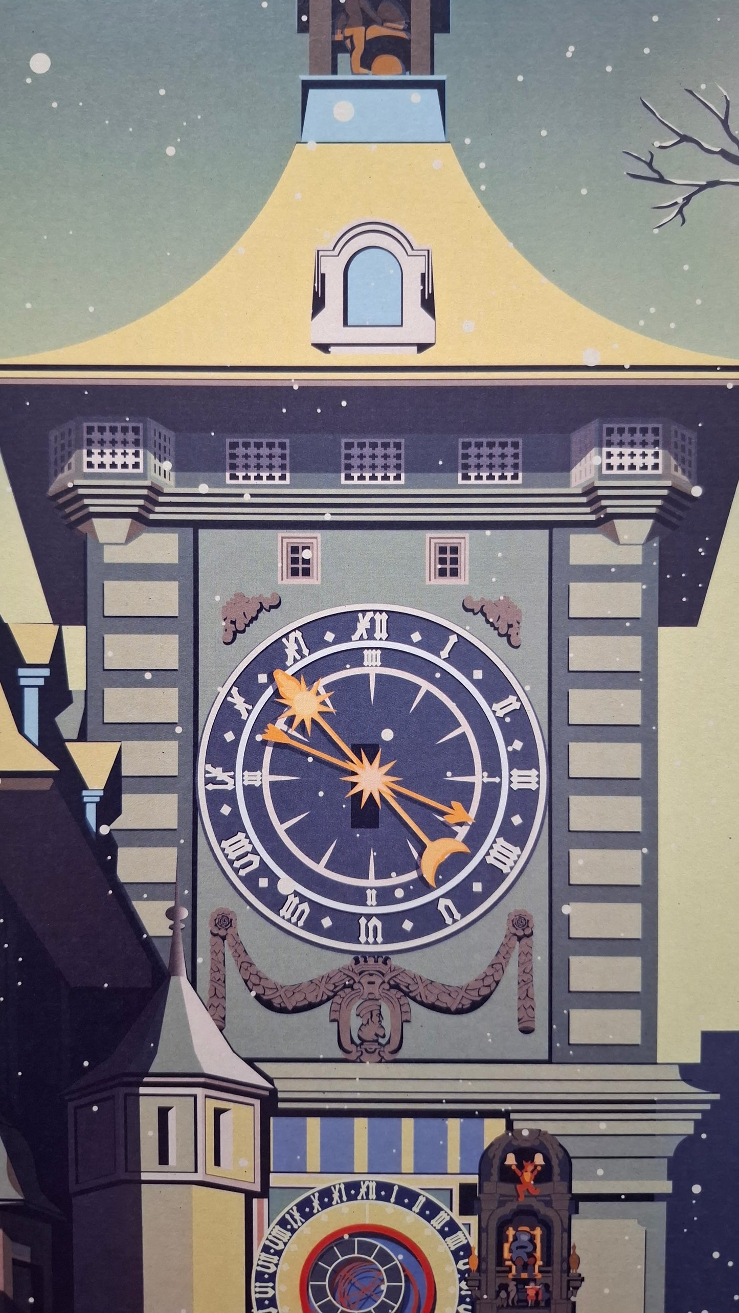 Bern Poster: Zytglogge Winterzauber