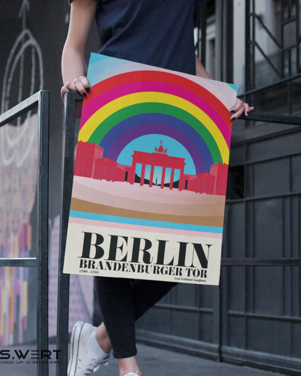 Berlin Poster: Brandenburger Tor Pride