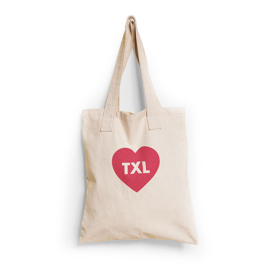 Cotton bag: Tegel TXL heart